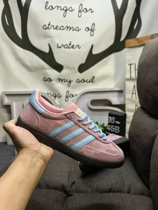 Adidas Spezial Mint Green and Pink Suede Lifestyle Sneakers 15