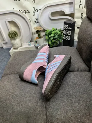 Adidas Spezial Mint Green and Pink Suede Lifestyle Sneakers 16