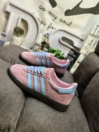 Adidas Spezial Mint Green and Pink Suede Lifestyle Sneakers 17
