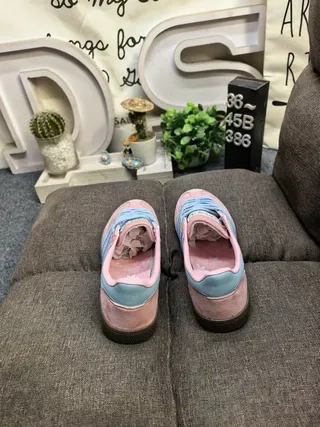 Adidas Spezial Mint Green and Pink Suede Lifestyle Sneakers 18