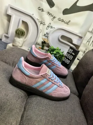 Adidas Spezial Mint Green and Pink Suede Lifestyle Sneakers 19