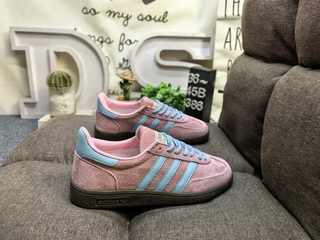 Adidas Spezial Mint Green and Pink Suede Lifestyle Sneakers 21