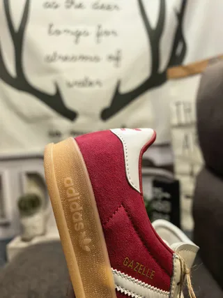 Adidas Spezial Red and White Suede Lifestyle Sneakers 3
