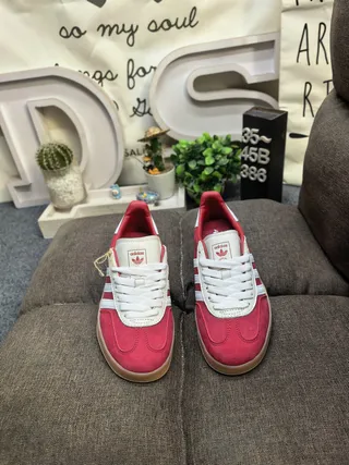 Adidas Spezial Red and White Suede Lifestyle Sneakers 10