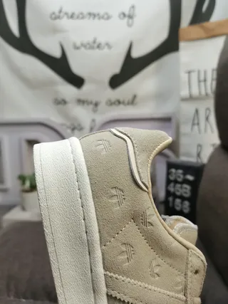 Adidas Superstar Beige Suede Shell-Toe Lifestyle Sneakers 3