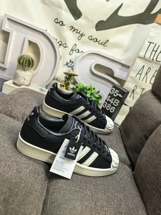 Adidas Superstar Black and Off-White Lifestyle Sneakers 9