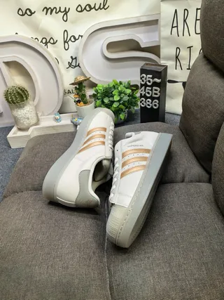 Adidas Superstar Black and Silver Metallic Lifestyle Sneakers 16