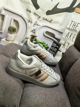 Adidas Superstar Black and Silver Metallic Lifestyle Sneakers 19