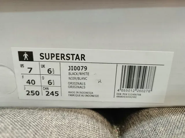 Adidas Superstar Black and White Lifestyle Sneakers 2