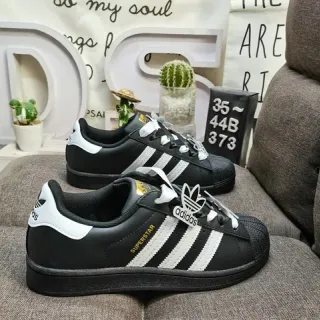Adidas Superstar Black and White Lifestyle Sneakers