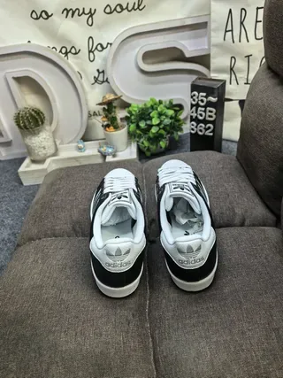 Adidas Superstar Black and White Shell-Toe Lifestyle Sneakers 8