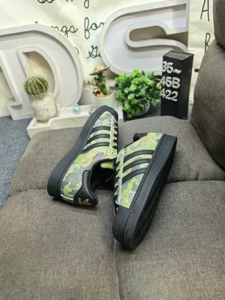 Adidas Superstar Camouflage Print Lifestyle Sneakers 6