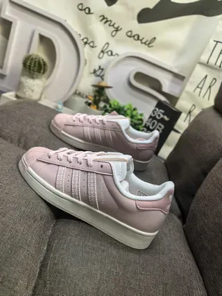 Adidas Superstar Dusty Pink Lifestyle Sneakers 7