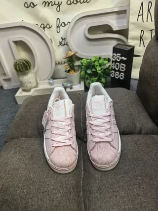 Adidas Superstar Dusty Pink Lifestyle Sneakers 10