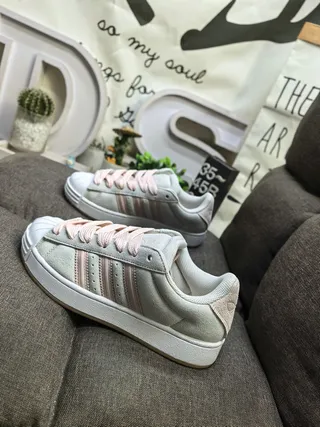Adidas Superstar Light Gray and Dusty Pink Lifestyle Sneakers 7