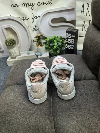 Adidas Superstar Light Gray and Dusty Pink Lifestyle Sneakers 8