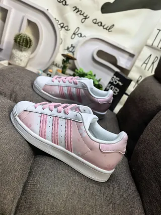 Adidas Superstar Monochrome Tan Lifestyle Sneakers 17