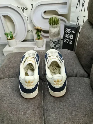 Adidas Superstar Navy and Cream Lifestyle Sneakers 8
