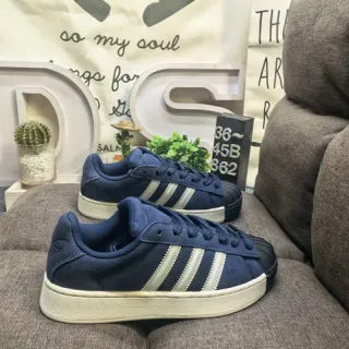 Adidas Superstar Navy Blue Suede Lifestyle Sneakers