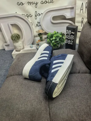Adidas Superstar Navy Blue Suede Lifestyle Sneakers 6