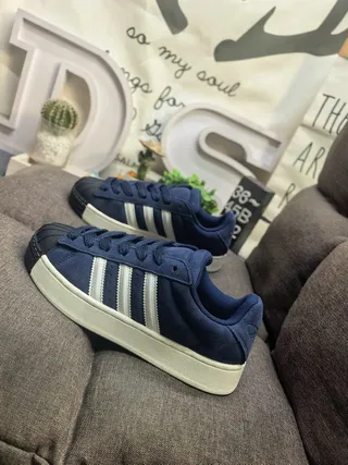Adidas Superstar Navy Blue Suede Lifestyle Sneakers 7
