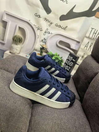 Adidas Superstar Navy Blue Suede Lifestyle Sneakers 9