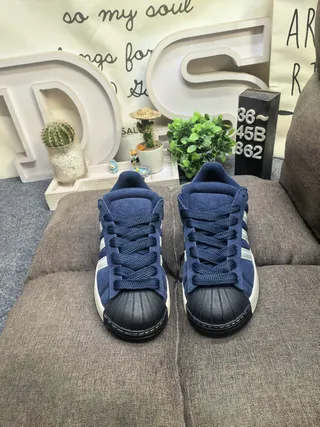 Adidas Superstar Navy Blue Suede Lifestyle Sneakers 10