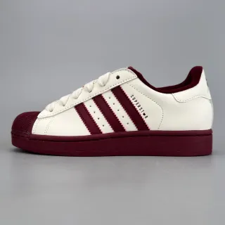 Adidas Superstar Off-White and Maroon Lifestyle Sneakers