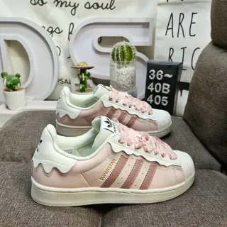 Adidas Superstar Pastel Pink Shell-Toe Lifestyle Sneakers