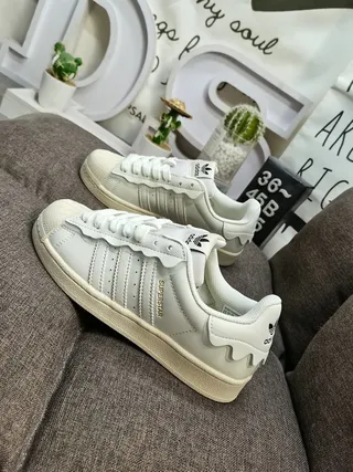 Adidas Superstar Pastel Pink Shell-Toe Lifestyle Sneakers 7