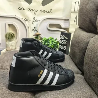 Adidas Superstar Pro Model Black White Gold लाइफस्टाइल स्नीकर