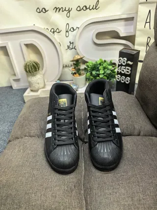 Adidas Superstar Pro Model Black White Gold Lifestyle Sneakers 10