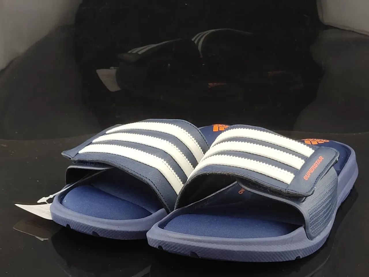 Adidas Superstar Slide Navy Blue White Stripes 2