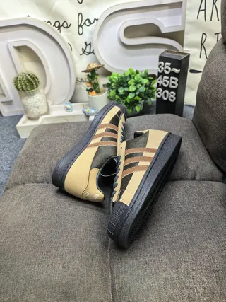 Adidas Superstar Tan Brown Black Lifestyle Sneakers 6