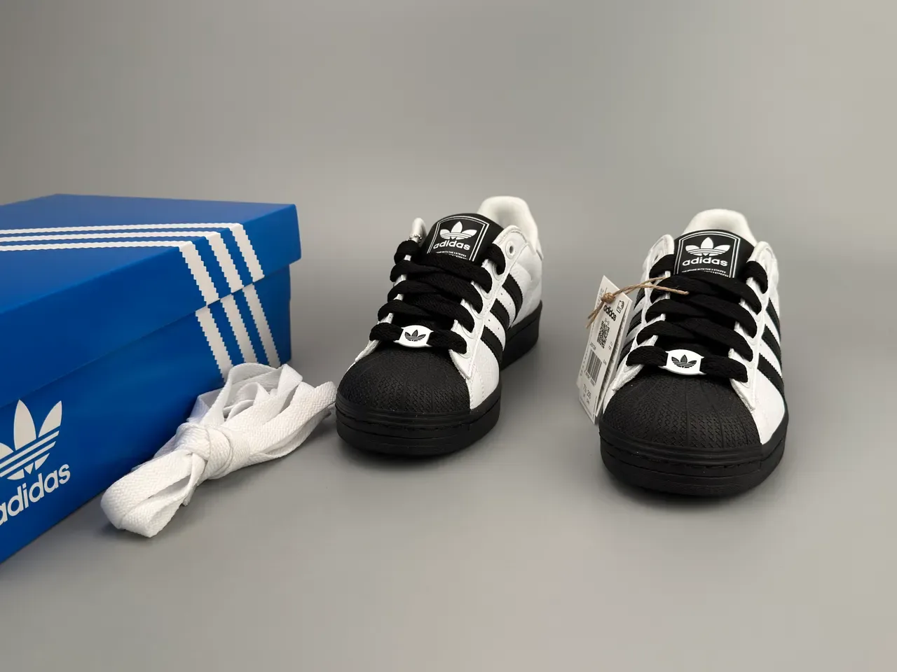 Adidas Superstar White and Black Lifestyle Sneakers 3