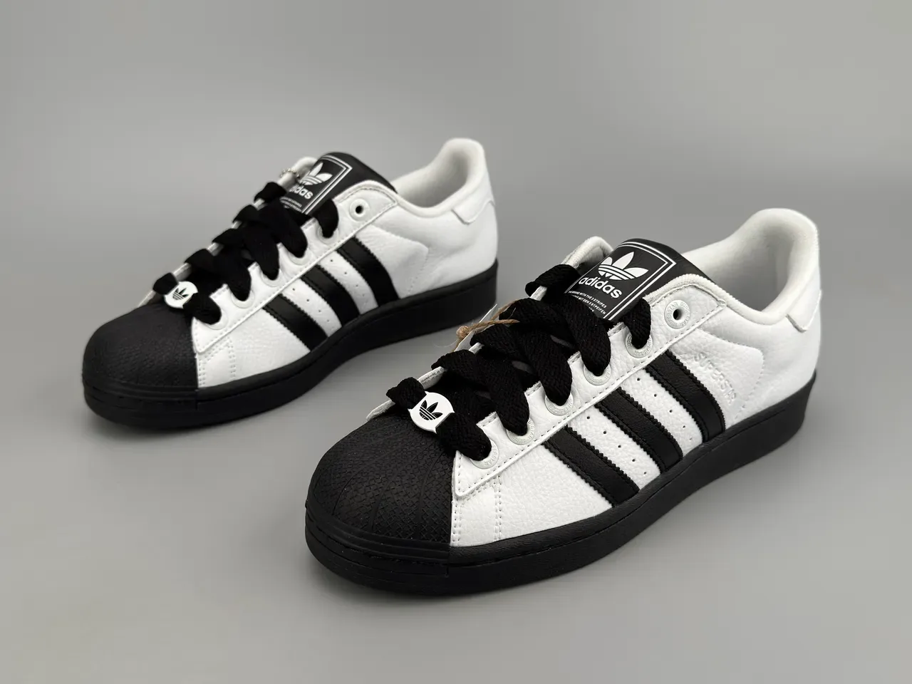 Adidas Superstar White and Black Lifestyle Sneakers 5