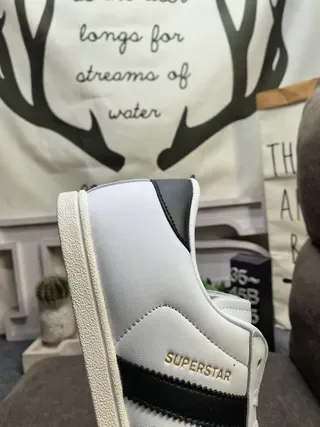 Adidas Superstar White and Black Lifestyle Sneakers 3