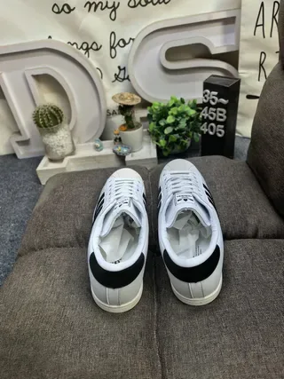 Adidas Superstar White and Black Lifestyle Sneakers 8