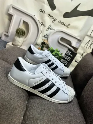Adidas Superstar White and Black Lifestyle Sneakers 9