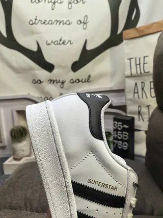 Adidas Superstar White and Black Lifestyle Sneakers 3