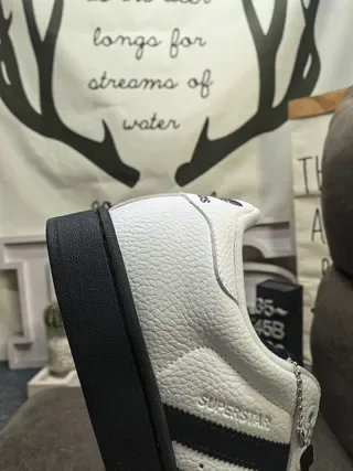 Adidas Superstar White and Black Lifestyle Sneakers 3