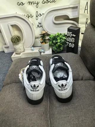 Adidas Superstar White and Black Lifestyle Sneakers 8