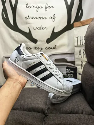 Adidas Superstar White Black Shell-Toe Lifestyle Sneakers 5