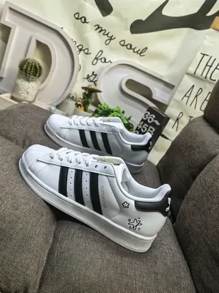 Adidas Superstar White Black Shell-Toe Lifestyle Sneakers 7