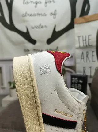Adidas Superstar White Red Black Lifestyle Sneakers 3