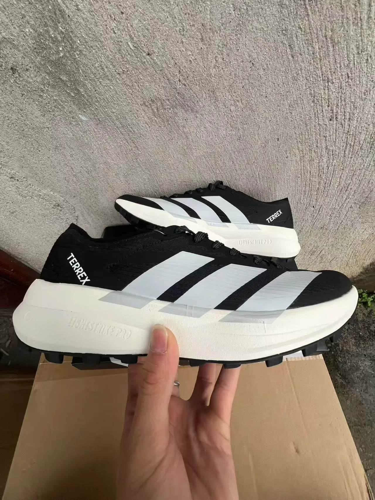Adidas TERREX Lightstrike Pro Black White Trail Running Shoes 5
