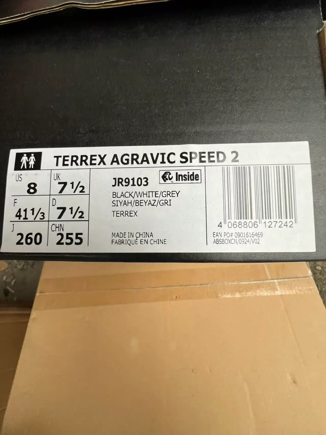 Adidas TERREX Lightstrike Pro Black White Trail Running Shoes 8