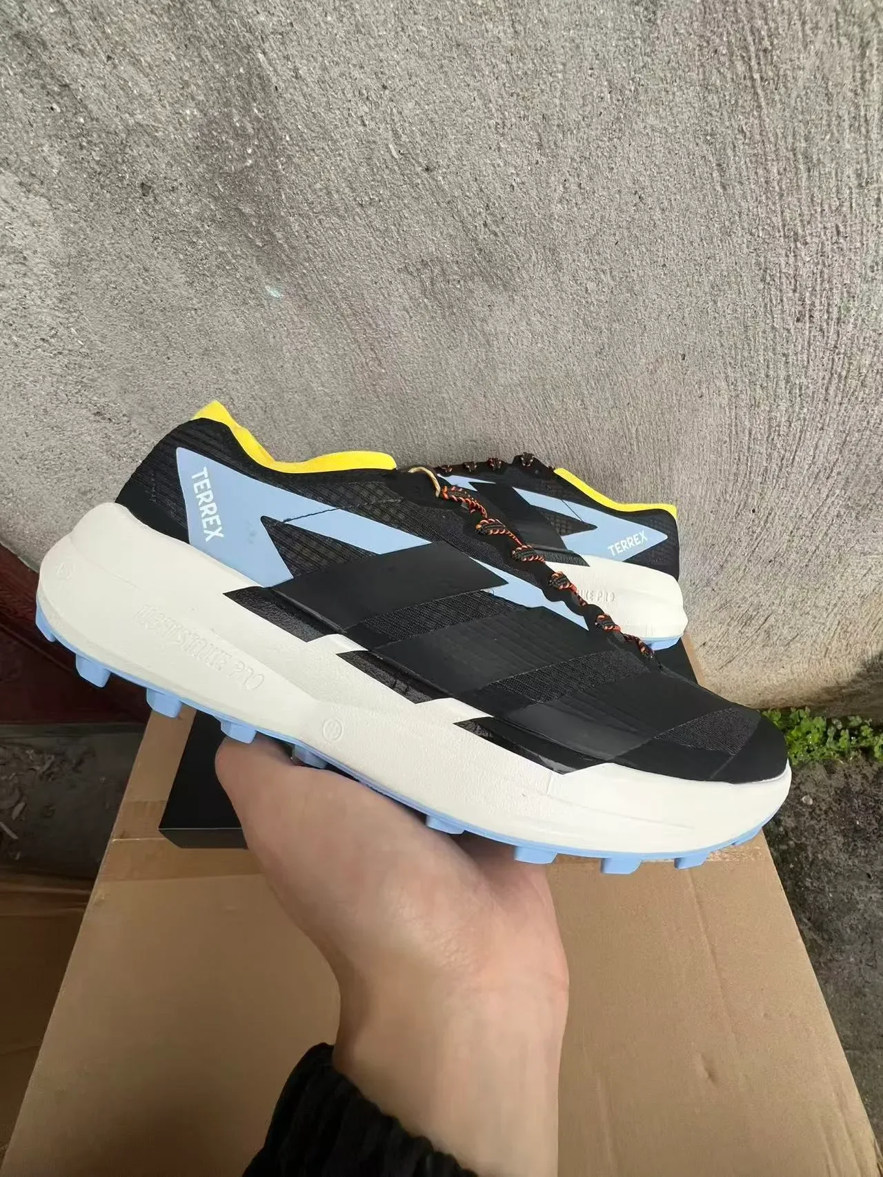 Adidas TERREX Lightstrike Pro Black White Trail Running Shoes 9