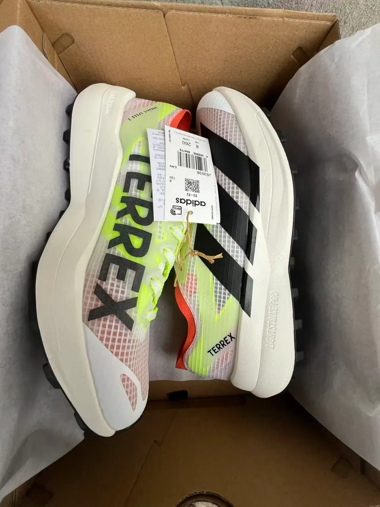 Adidas TERREX Lightstrike Pro Black White Trail Running Shoes 23