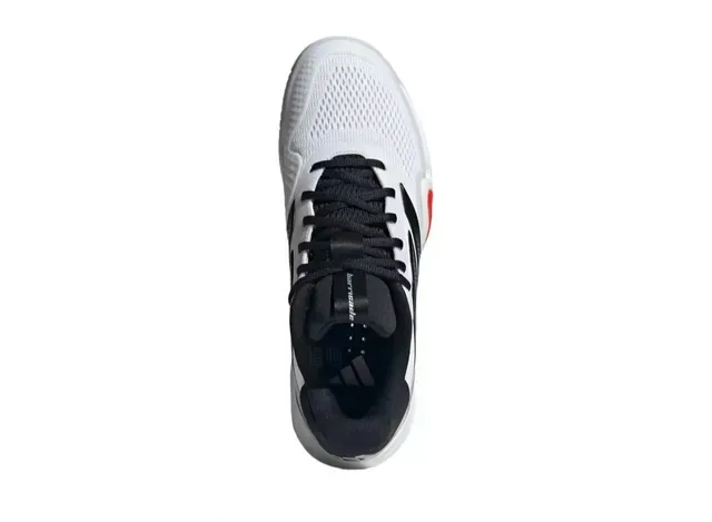 Adidas White Black Breathable Mesh Upper Three-Stripe Side Branding Sneakers 3